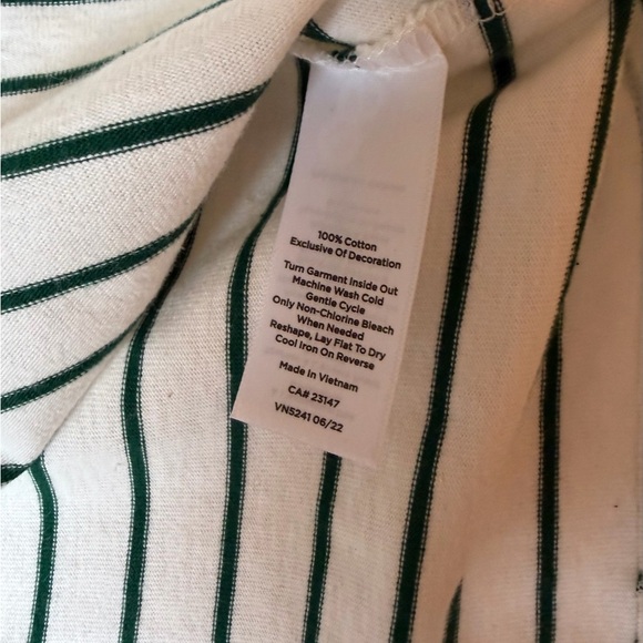 Talbots stripped Christmas Tee - Picture 6 of 6